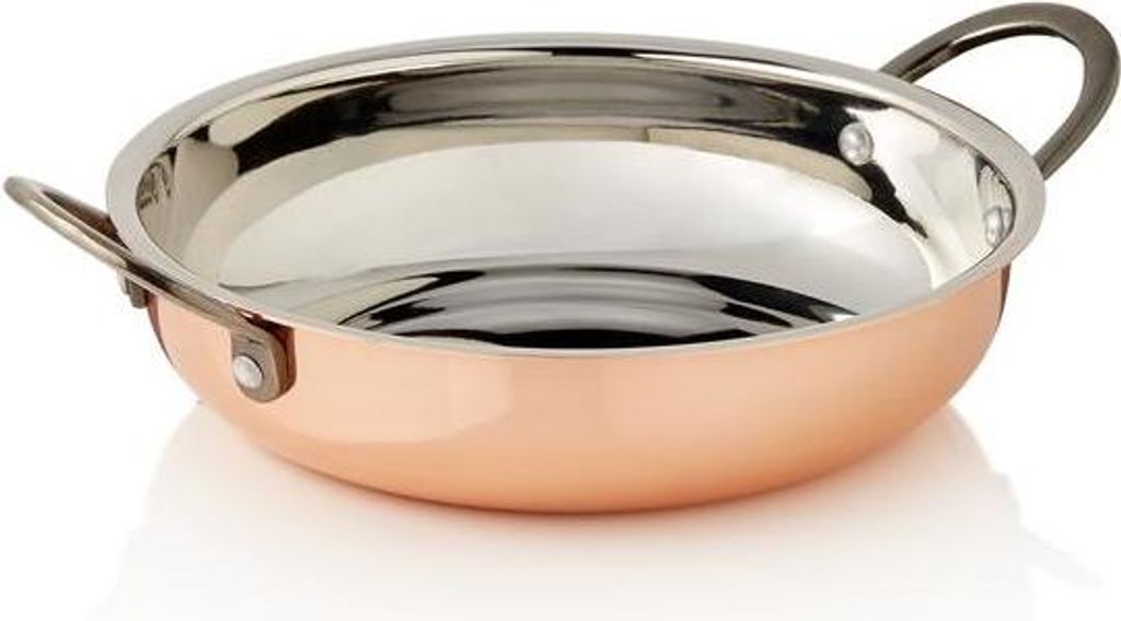 WAS GERMANY Serving pan STEEL & STYLE RUBY, Ø 18 cm, 750 ml, copper, brass, chrome-nickel steel