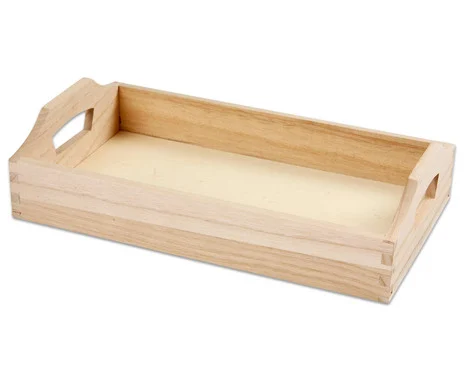 Wooden serving tray