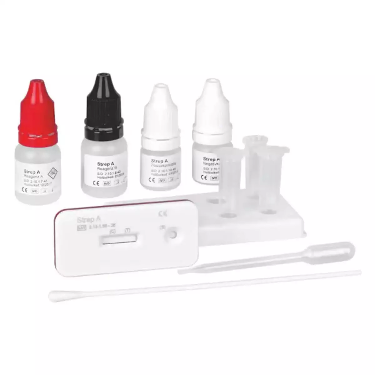 servoprax Cleartest Strep A cassette test for throat swabbing