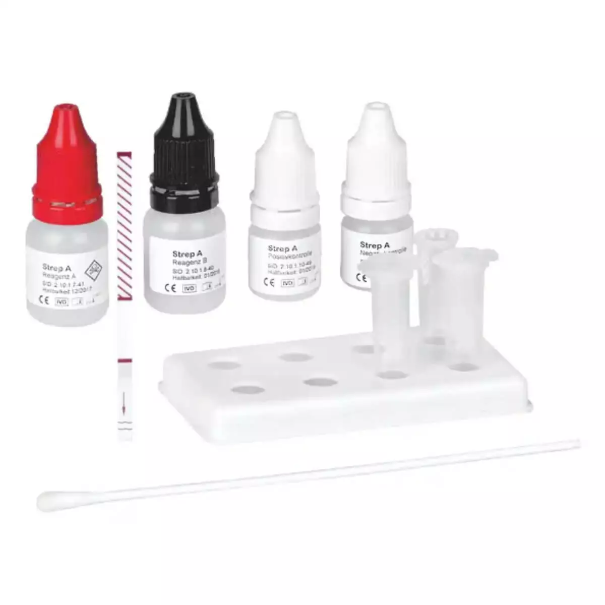 servoprax Cleartest Strep A test strips for throat swabs, 25 tests