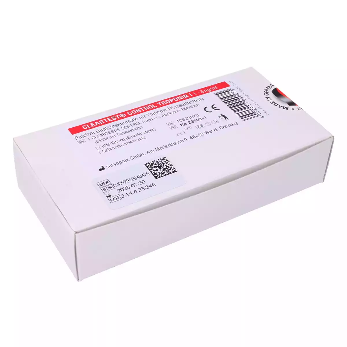 servoprax Cleartest Troponin I control kit
