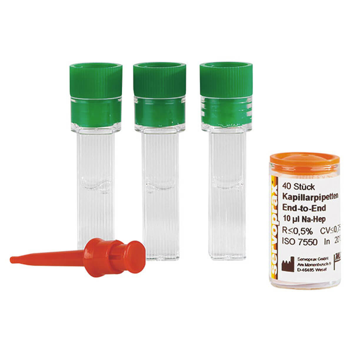 servoprax Readytest Square Cells Test Set, HB cuvette test