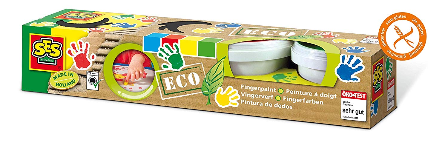 SES Creative Ses Pots Of Eco Finger Paints