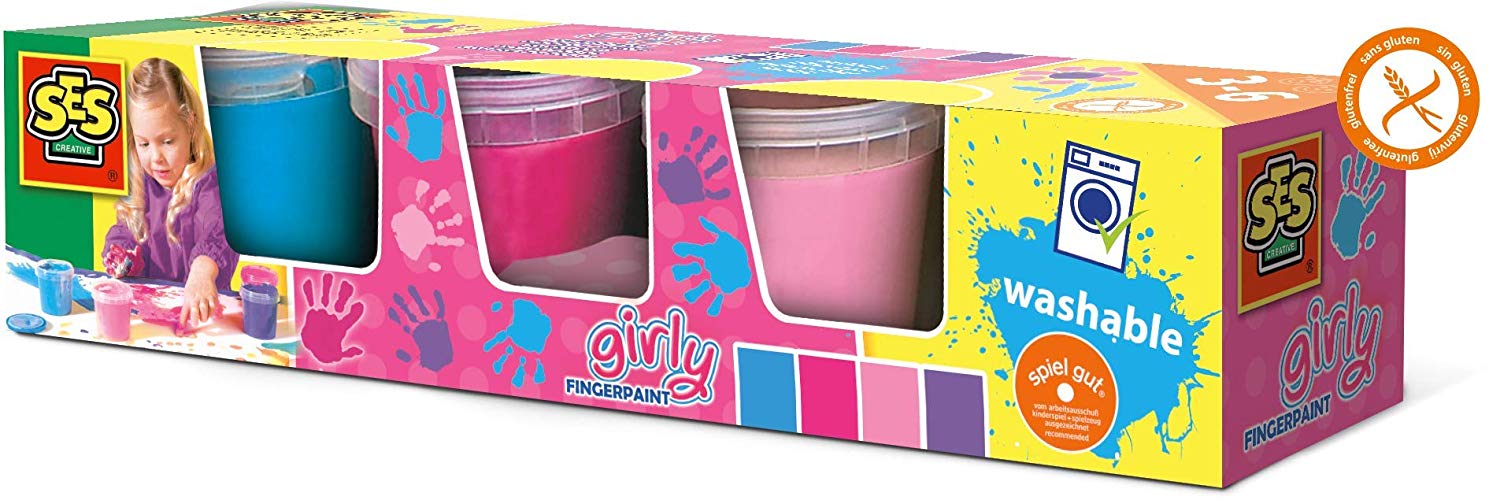 Ses Creative Pots Of Finger Paints Modern Colours