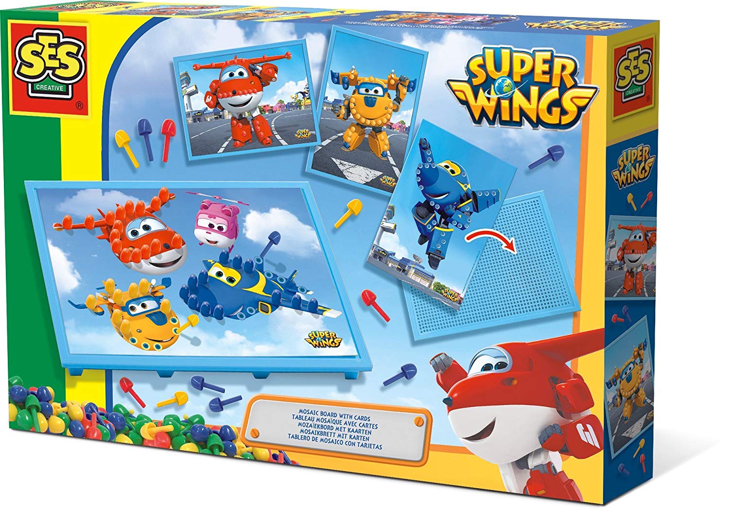 SES Creative Mosaic Board With Super Wings Cards