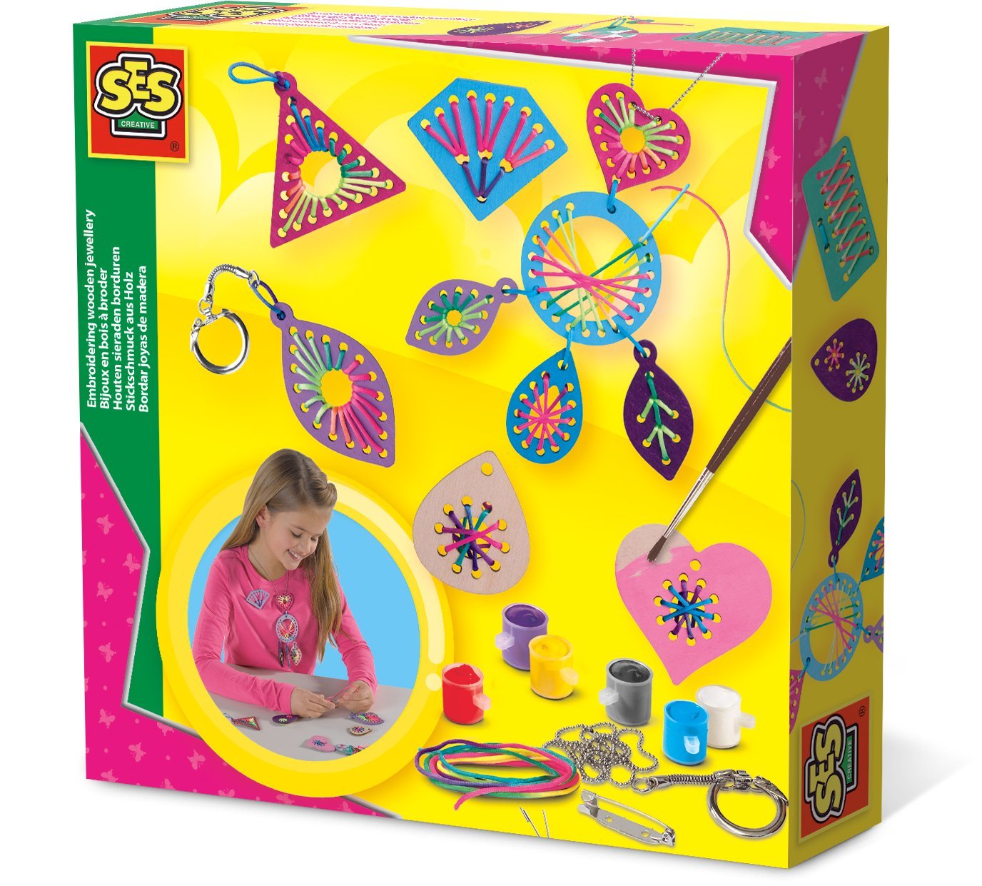 SES Creative Wood Jewelry Stitching