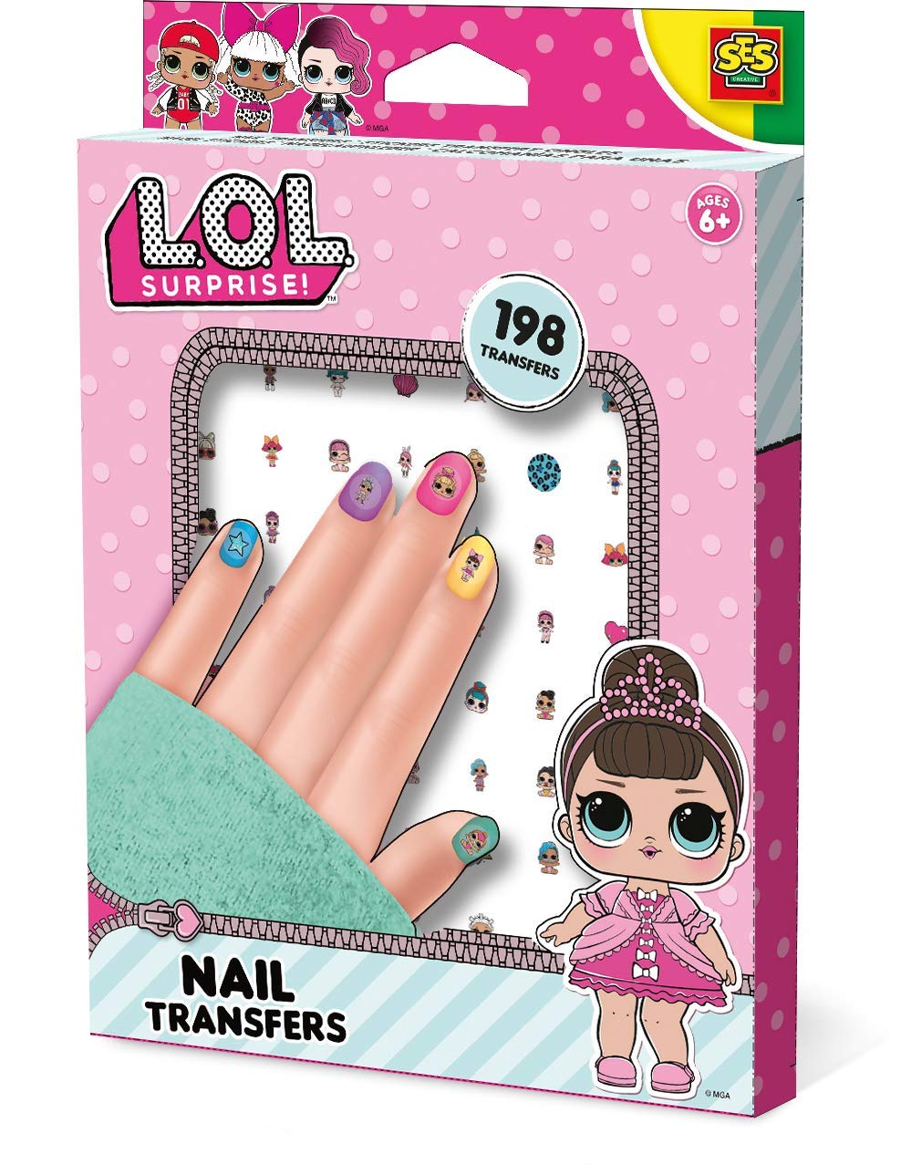 SES Creative L O L Surprise L O L Surprise Stickers Multi Colour