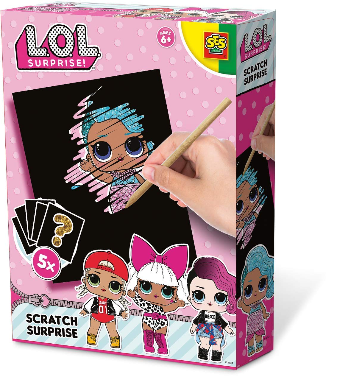 SES Creative L O L Surprise L O L Surprise Scratch Pictures