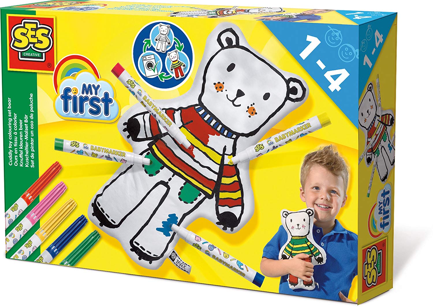 SES Creative My First Cuddly Toy Colouring Set Bear