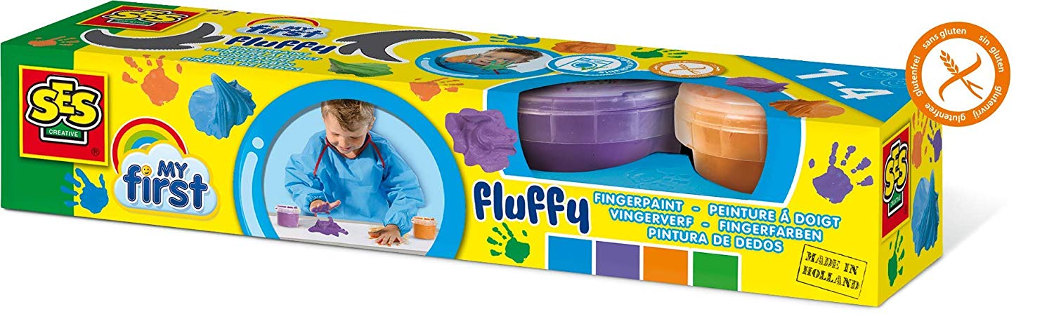 SES Creative Fluffy Finger Paint My First