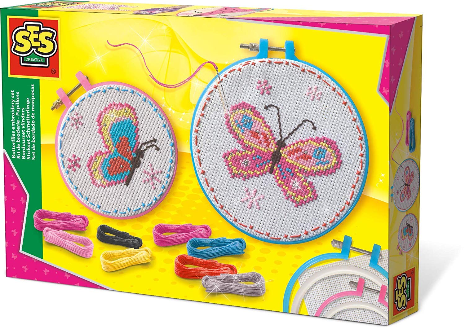SES Creative Butterflies Cross Stitch Kit
