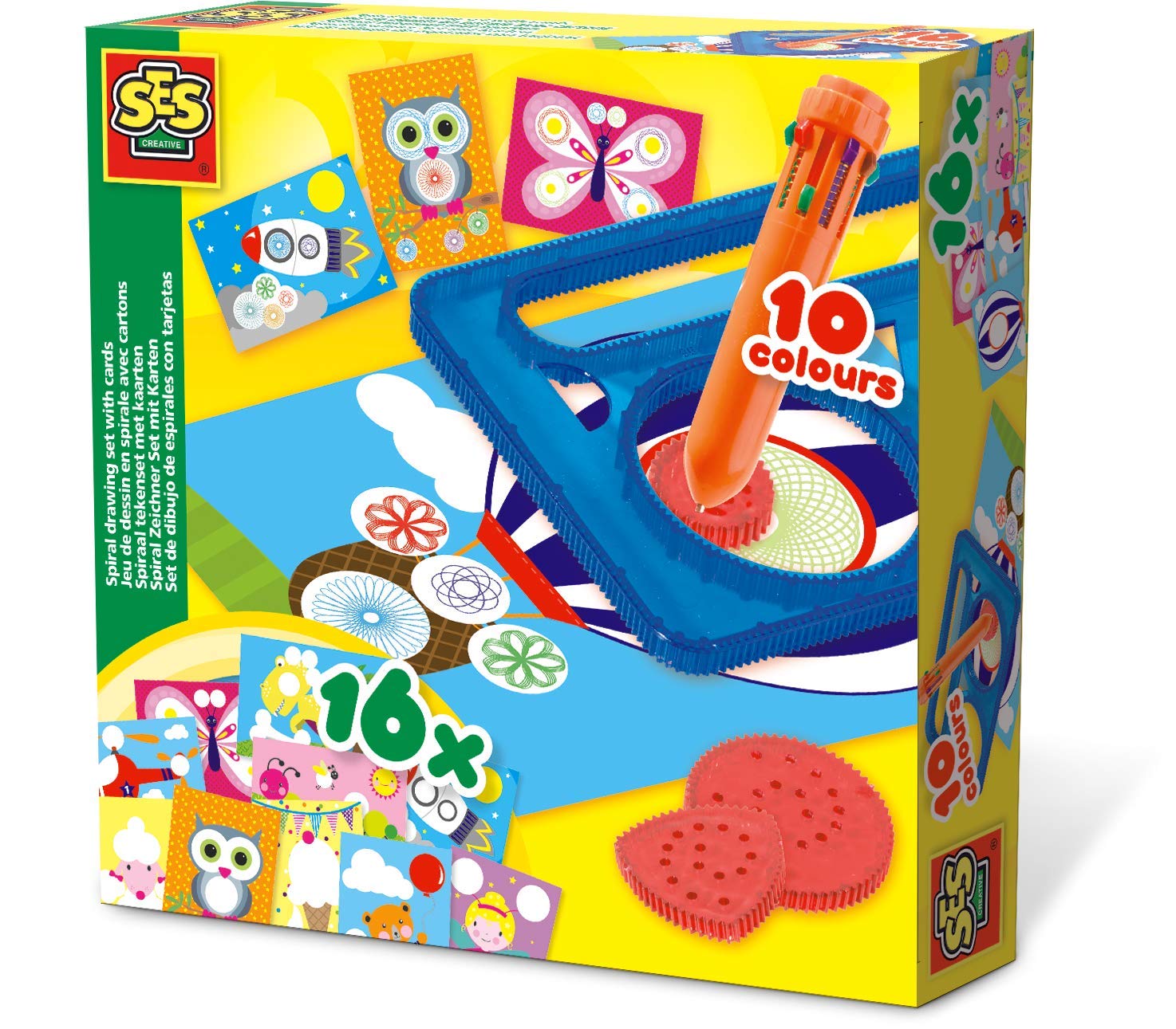 SES Creative Spiral Drawing Set With Cards