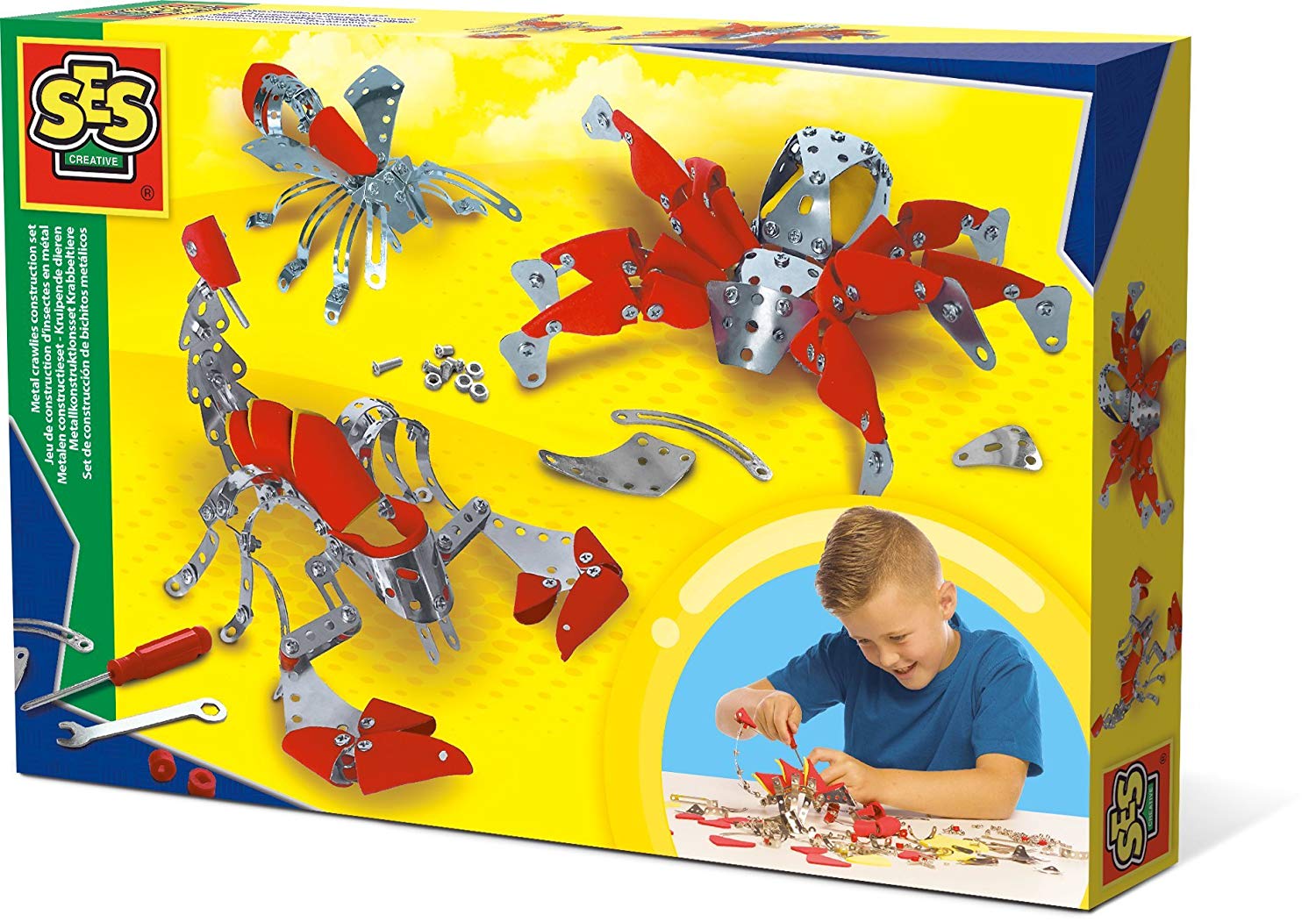 SES Creative Metal Construction Set Play Animals