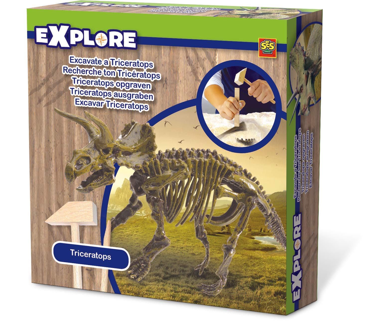 SES Creative Dig Triceratops Explore Play