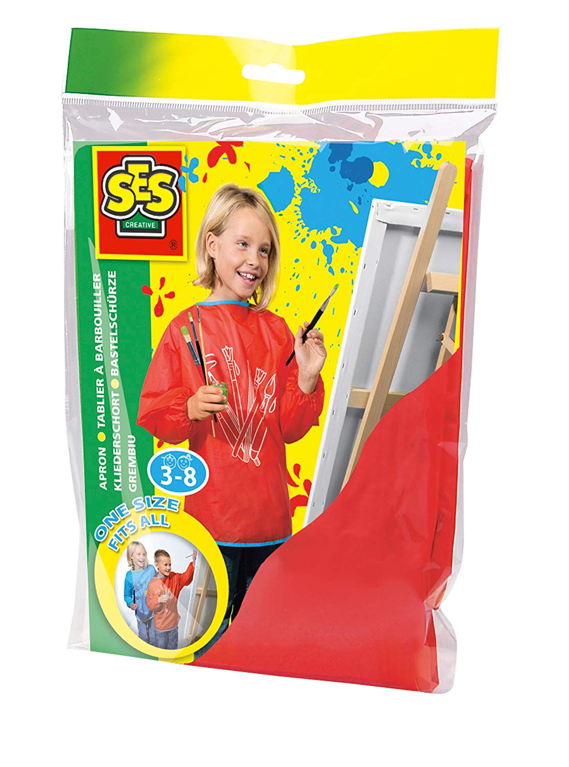 SES Creative Apron S Apron Assorted Red Blue