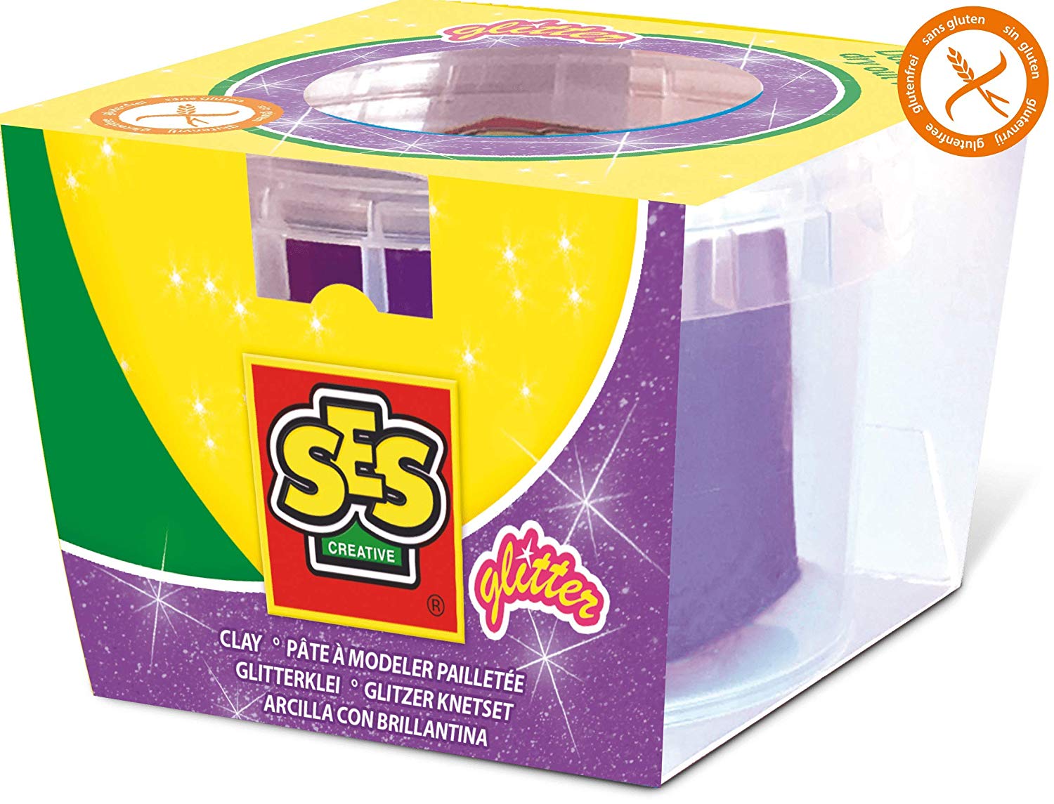 SES Creative Clay Glitter G Purple
