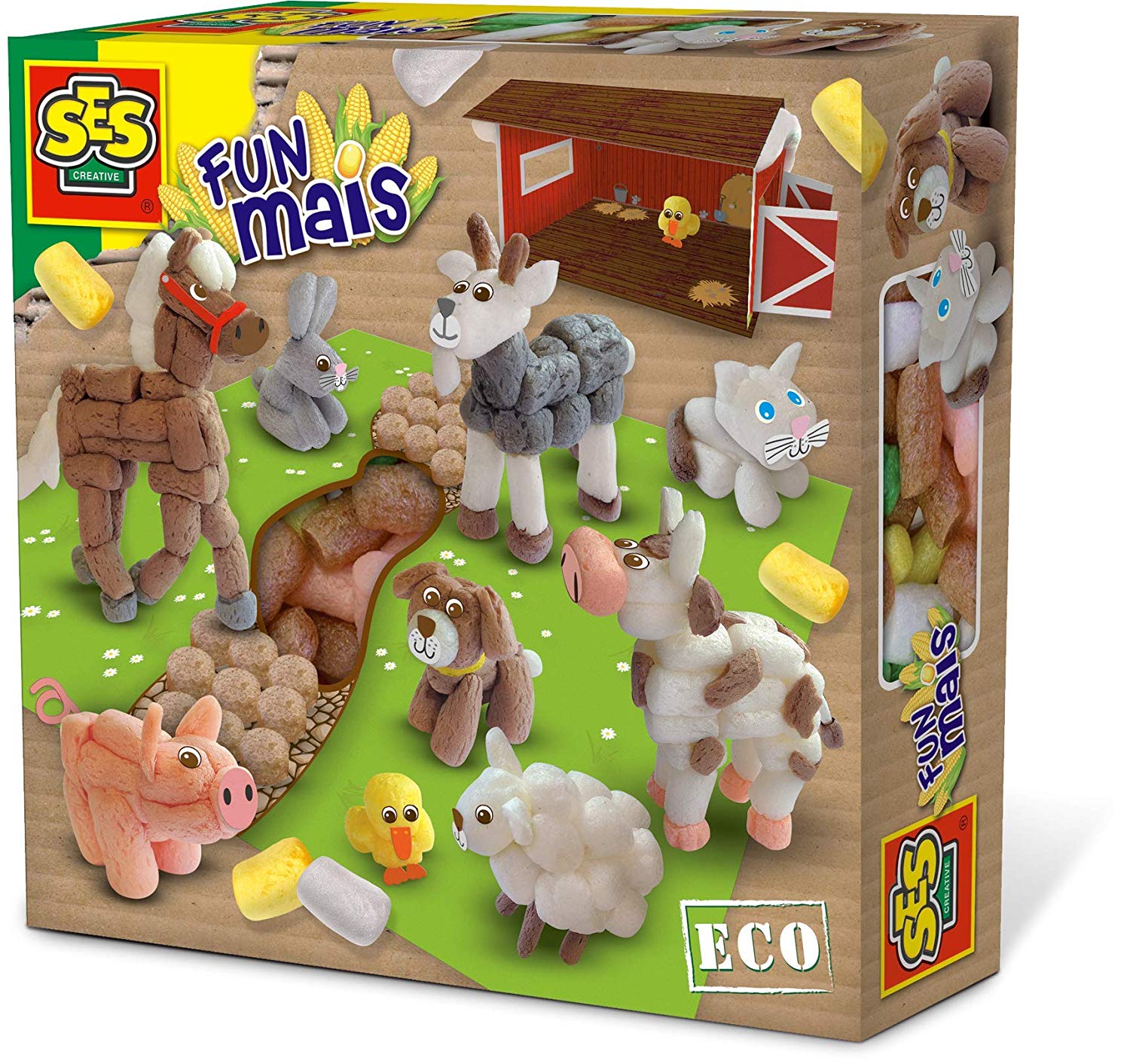 SES Creative Ses Funmais Farm Set Multi Colour