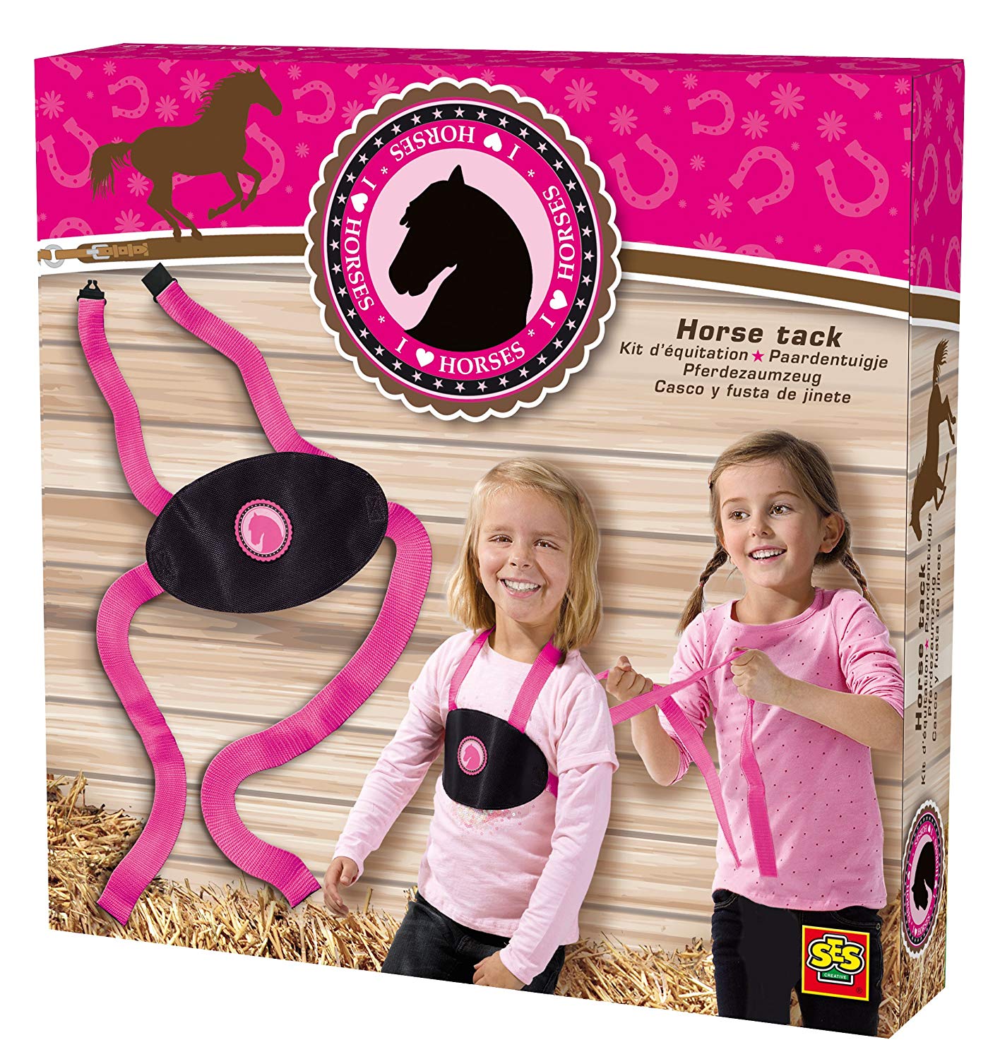 SES Creative Ses Horse Tack Black Pink