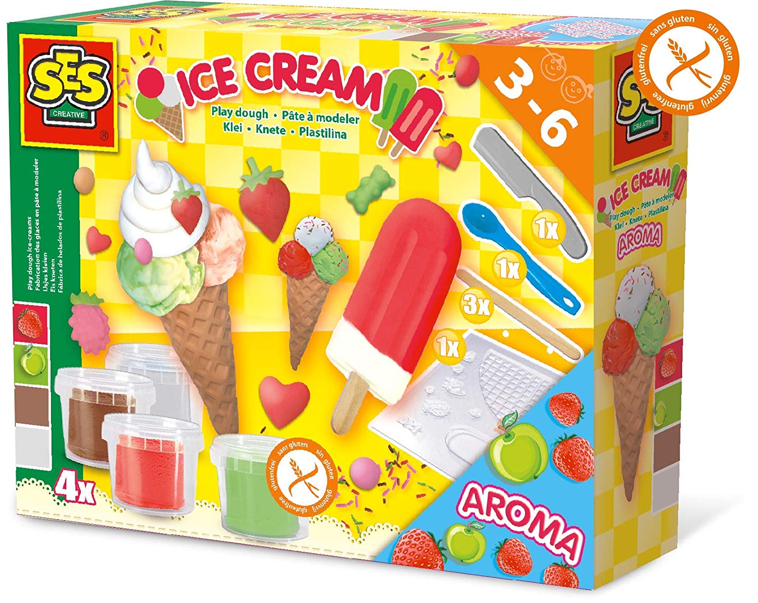 SES Creative Ses Make Clay Ice Creams Craft Multi Colour