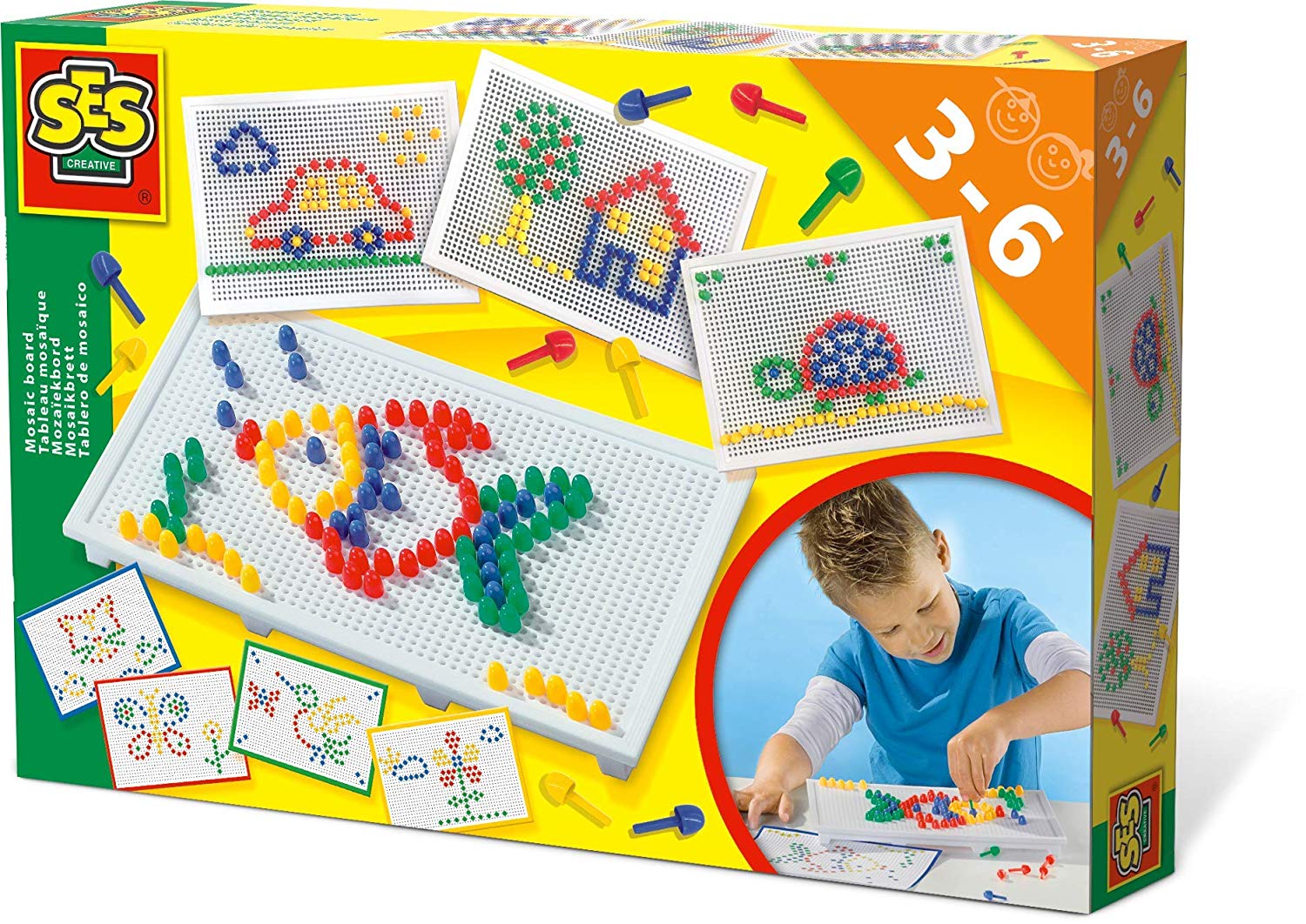 SES Creative Ses Mosaic Board Multi Colour