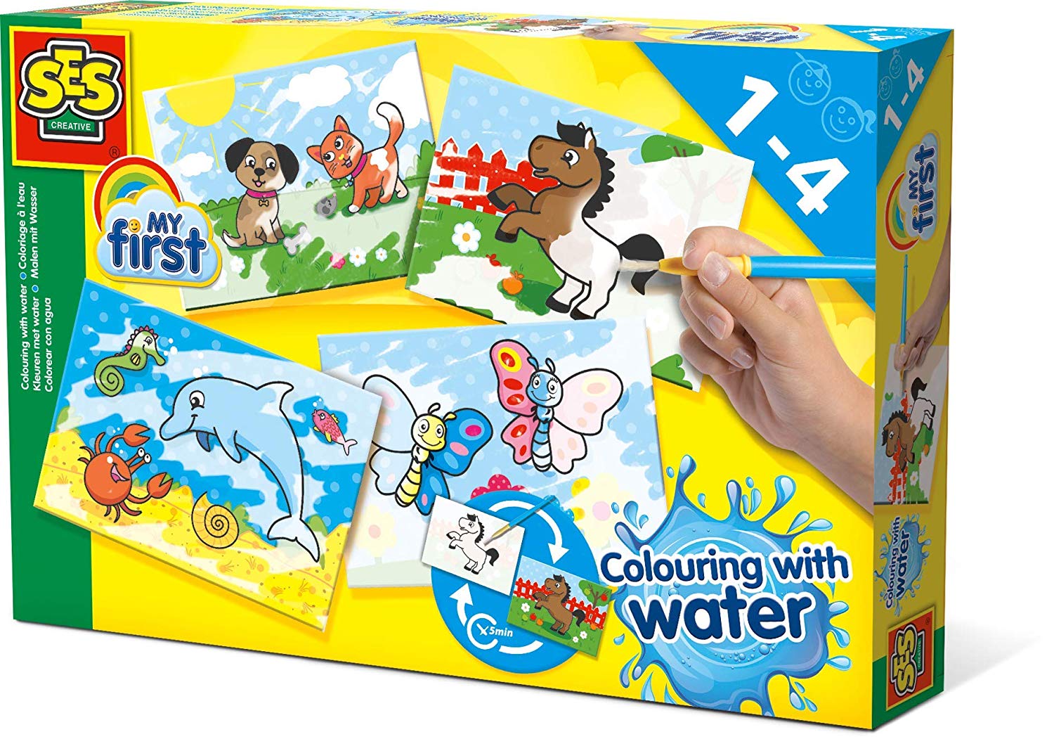 SES Creative Ses My First Colouring Craft With Water Multi Colour