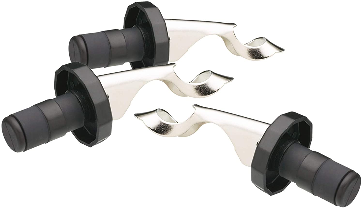 KitchenCraft Set of Three Bar Craft Lever-Arm Action Bottle Stoppers