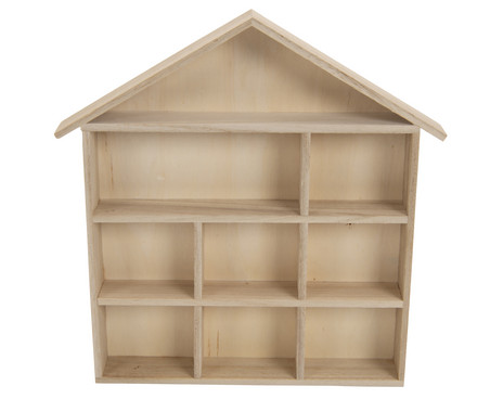 House-shaped display case