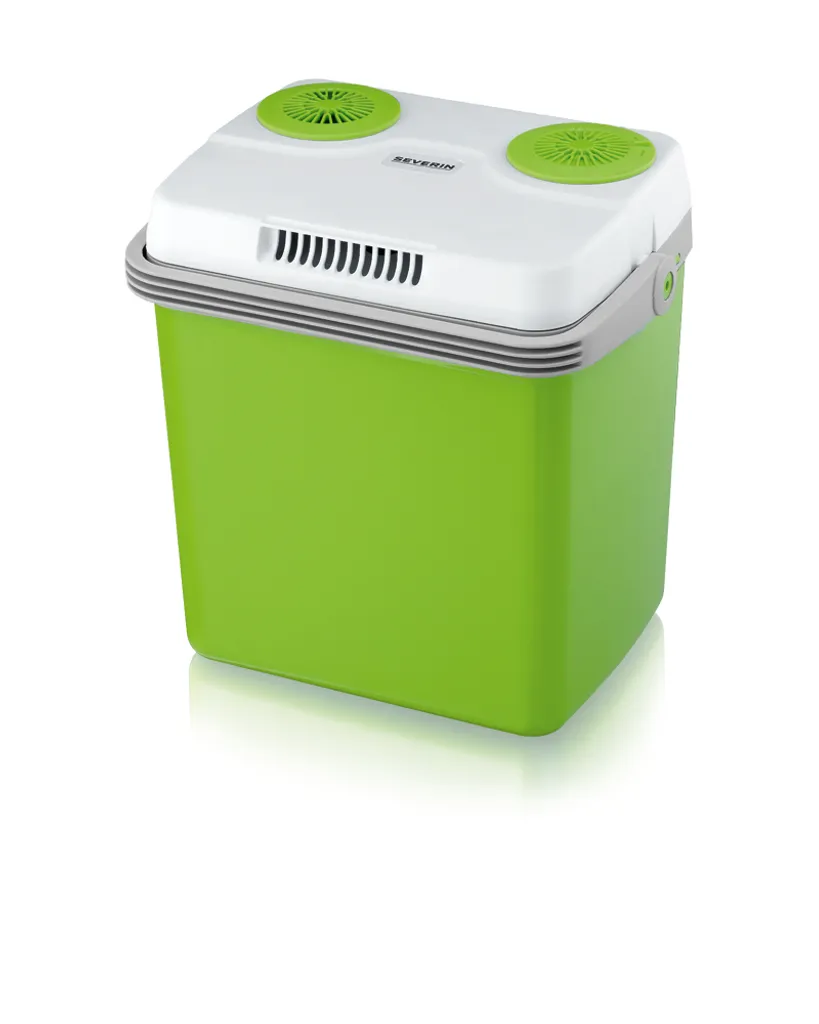 SEVERIN Electric Cooler Box KB 2922 made of plastic, grey-green. Electric Cooler Box, Cooling Unit, Small Beverage Cooler, Bottle Cooler, Minibar