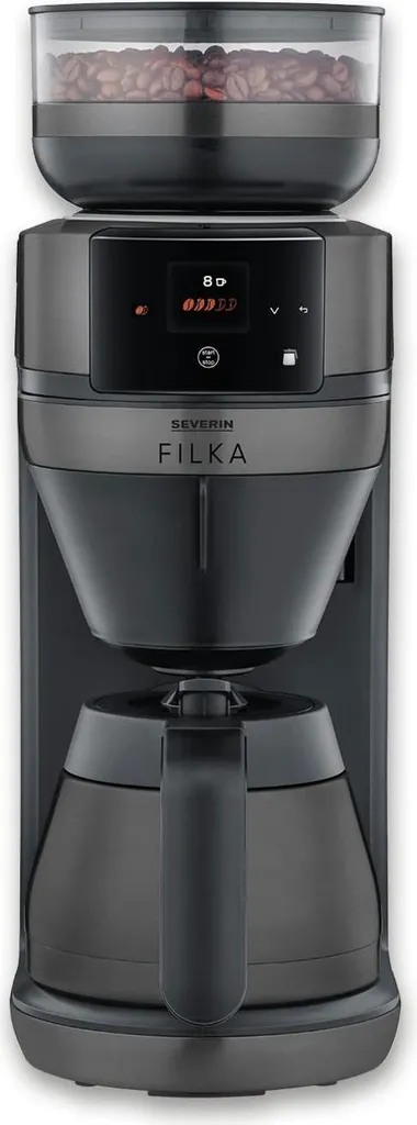 Severin FILKA KA 4855 dark inoxmattschwarz fully automatic filter coffee machine