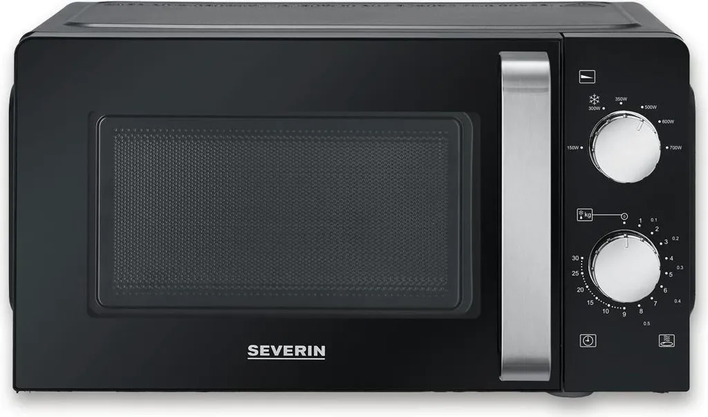 SEVERIN Microwave Solo MW 7886 made of stainless steel, black Microwave oven