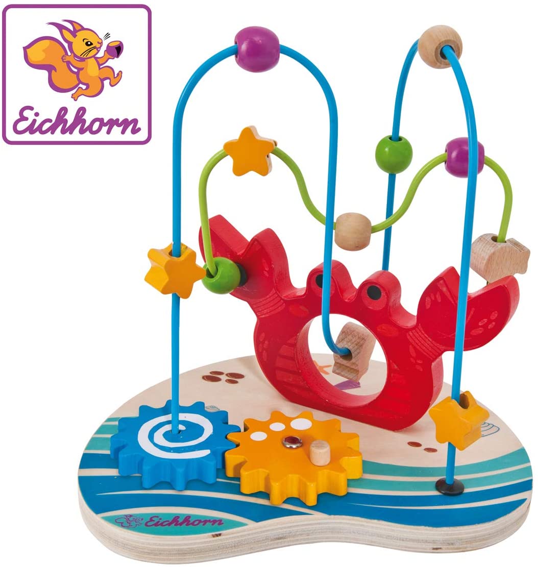 Eichhorn 100003702 Motorik Loop, Crab, 22X18X22 CM, Birch Wood