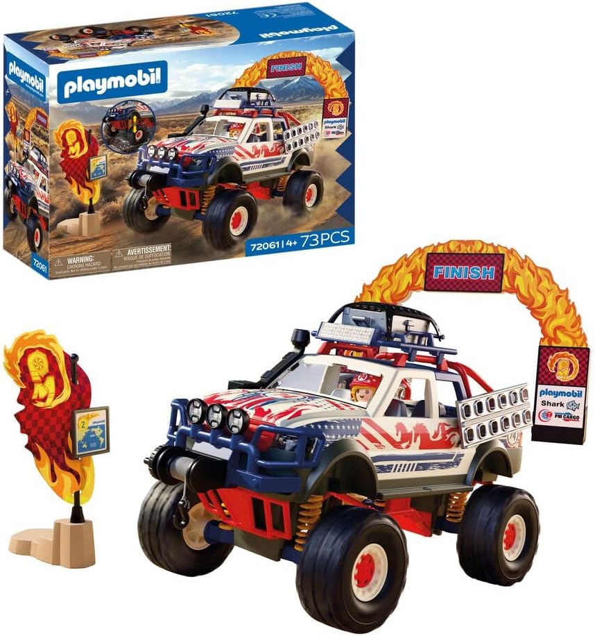 PLAYMOBIL Cars | Offroad Truck | Off-Road Vehicle with Winch and Bridge Plates | Car Children\'s Toy from 4 Years | 72061