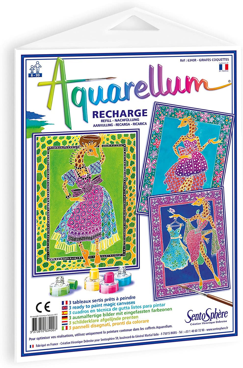 Sentosphere Refill Aquarellum Tidy Girafes