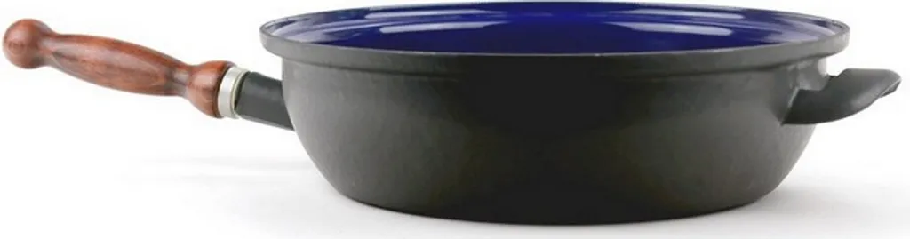 Belis SFINX Enamelled frying pan BSE with removable wooden handle 26 cm