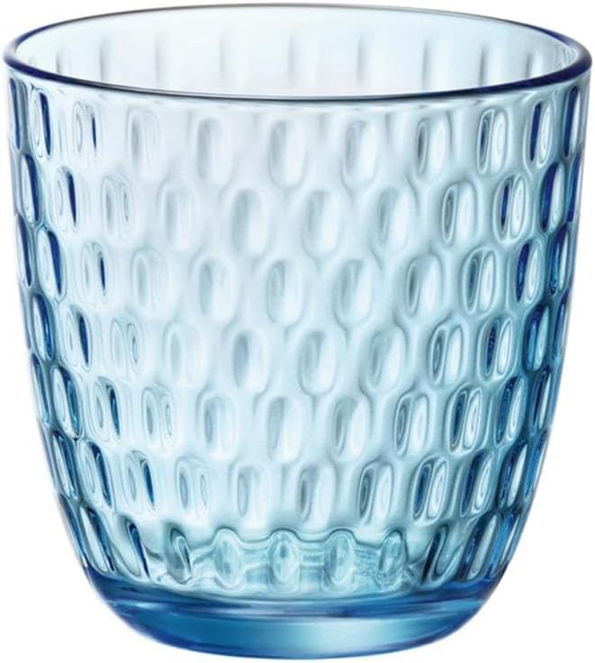 Bormioli Rocco Slot Glasses Set, Blue, 6 Units