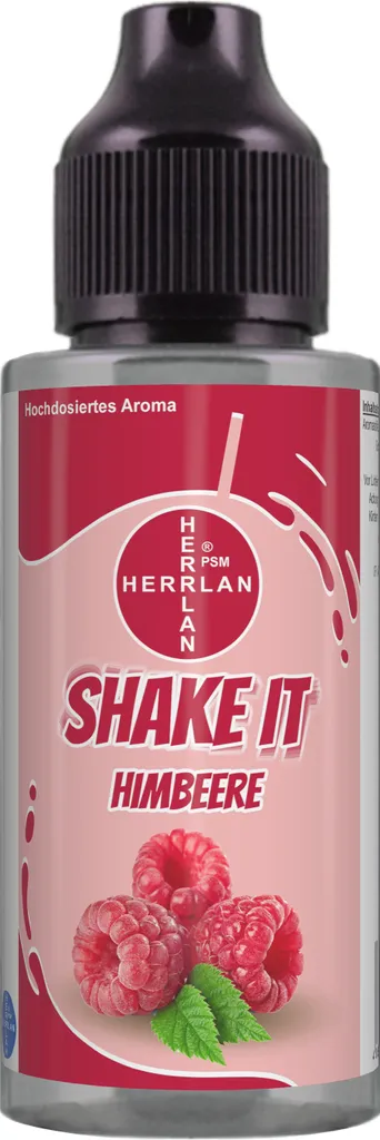 HERRLAN-PSM e.K. SHAKE-IT Raspberry Flavor, high-dose food flavoring in a practical shaker bottle | HERRLAN - Quality