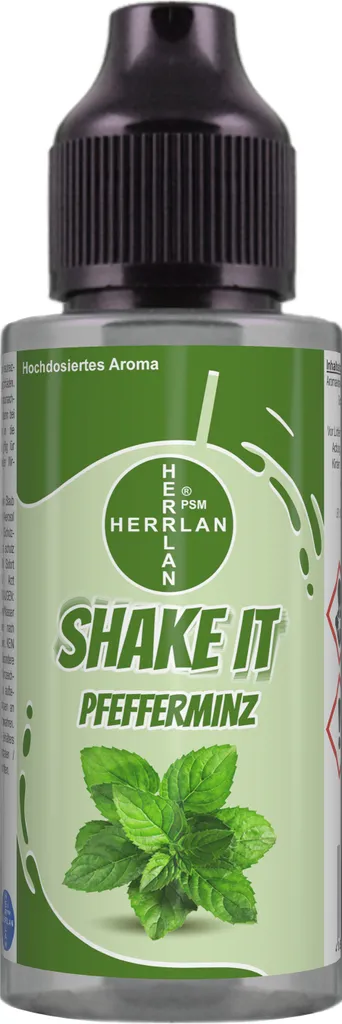 HERRLAN-PSM e.K. SHAKE IT Peppermint Flavoring, high-dose food flavoring in a practical shaker bottle | HERRLAN - Quality