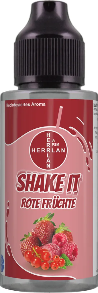 HERRLAN-PSM e.K. SHAKE IT Red Fruit Flavor, high-dose food flavor in a practical shaker bottle | HERRLAN - Quality