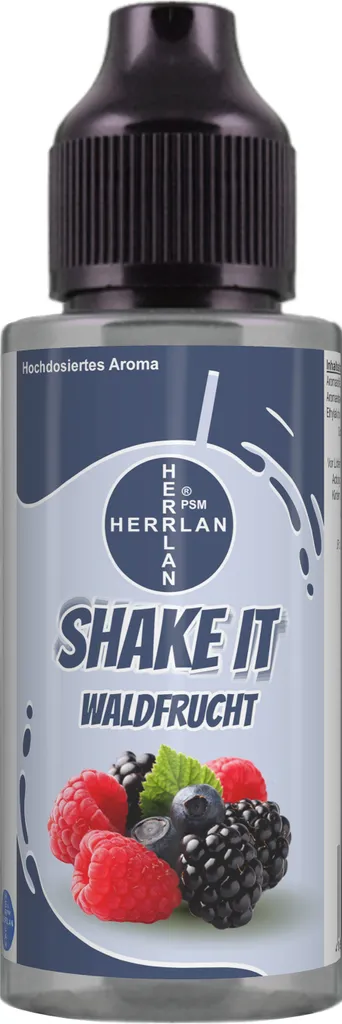 HERRLAN-PSM e.K. SHAKE IT forest fruit flavor, high-dose food flavor in the practical shaker bottle | HERRLAN - Quality