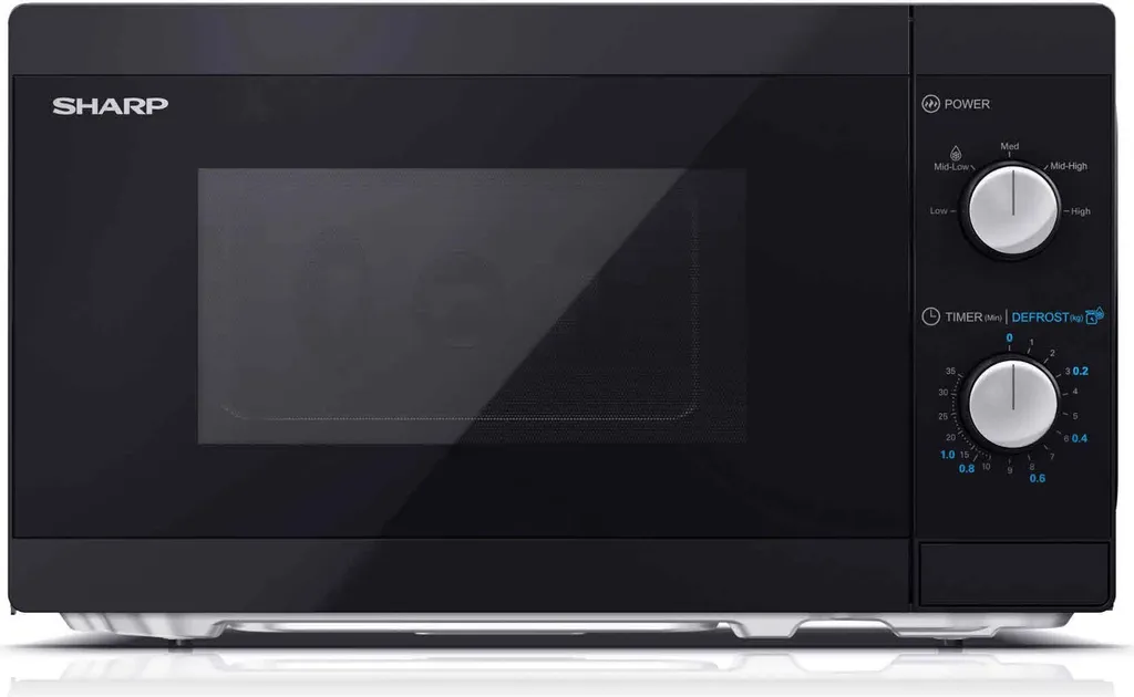 Sharp | Microwave Oven | YC-MS01E-B | Freestanding | 20 L | 800 W | Black