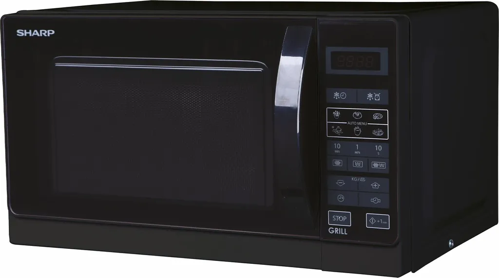 Sharp R642BKW Microwave 20L 2in1 800W 6 Automatic Programs Door Light