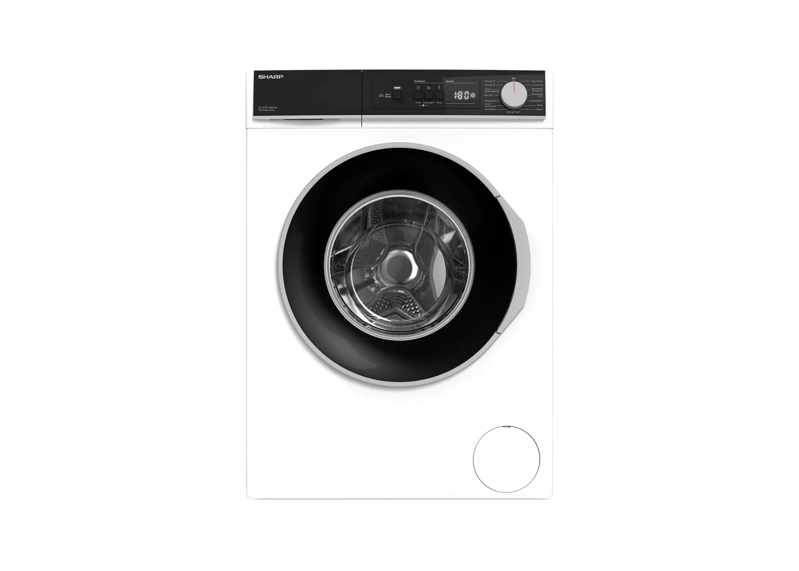 Sharp Washing Machine ES-NFA714BW1NA-DE