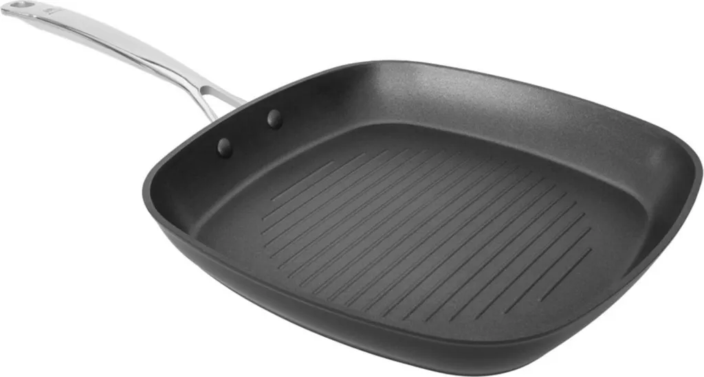 Shiori cast aluminum Pro steak pan with ceramic coating, induction compatible, 28x28 cm