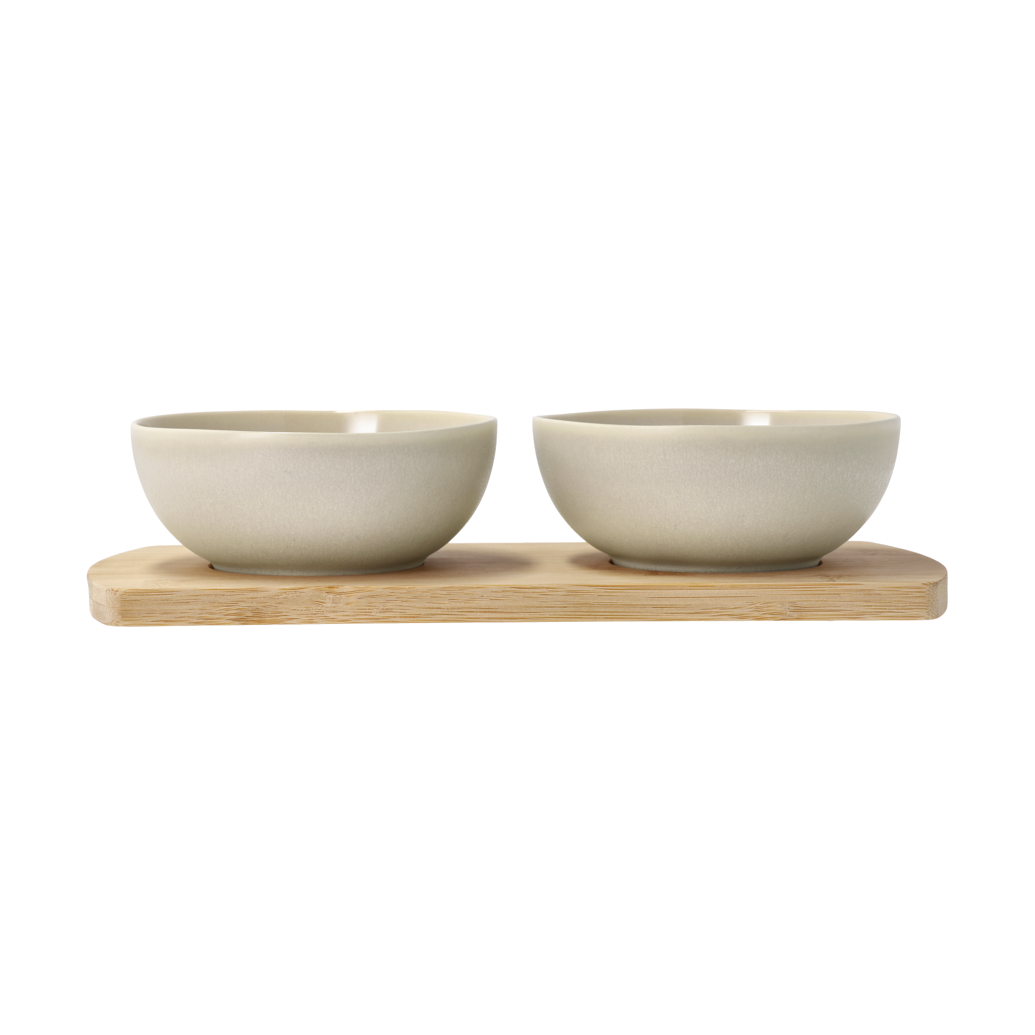 Villa Collection Shoku bamboo tray with 2 bowls