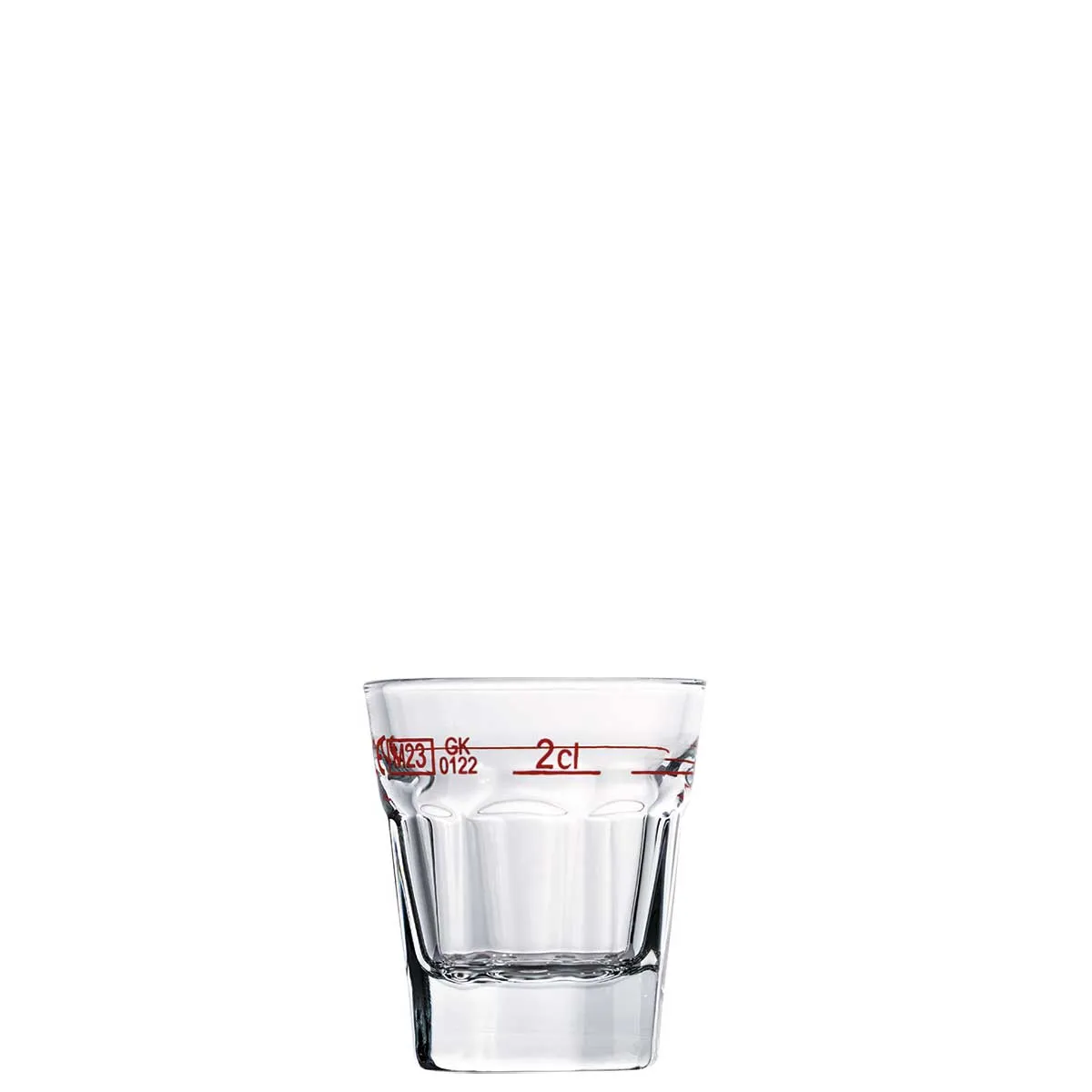 Shot Obermeister 3.6 cl with fill line 2 cl |-|, Contents: 36 ml, D: 46 mm, H: 55 mm, 24 sets