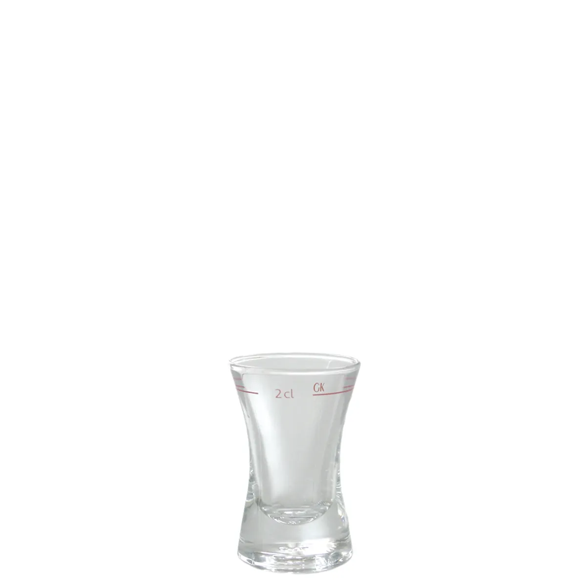 Shot Wachtmeister 2.8 cl with fill line 2 cl |-|, Contents: 28 ml, H: 68 mm, D: 45 mm, 24 sets