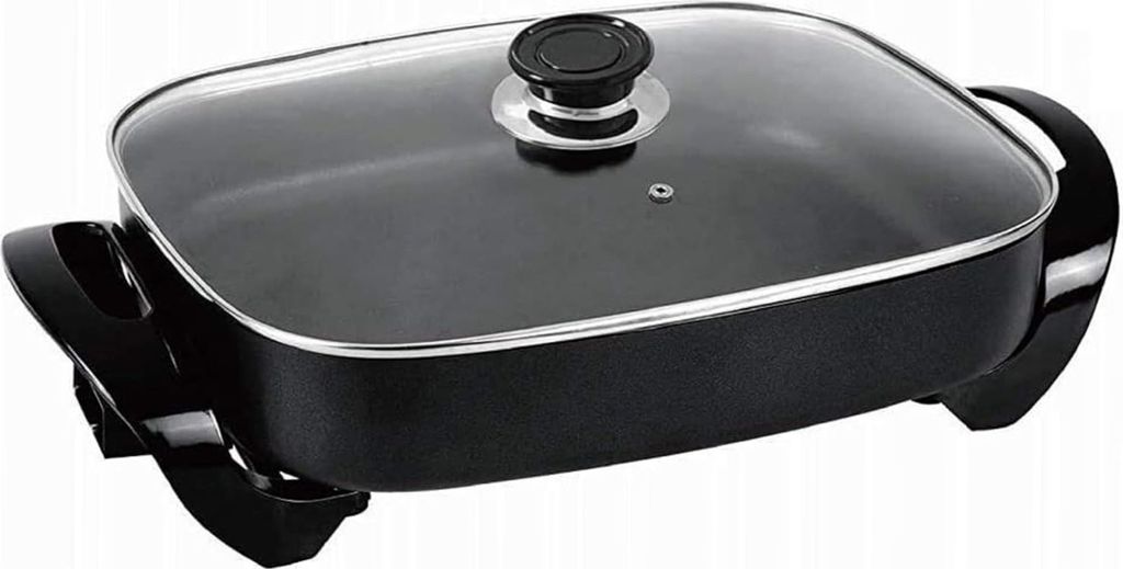 Shov Electric Frying Pan MG-3040 30x40cm – Non-stick Party Pan with Glass Lid 1500W
