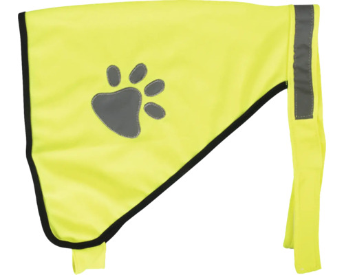 Safety vest Karlie Safety Vest M, reflective yellow, adjustable with Velcro fasteners, neck circumference approx. 41 - 50 cm, chest circumference approx. 51 - 60 cm
