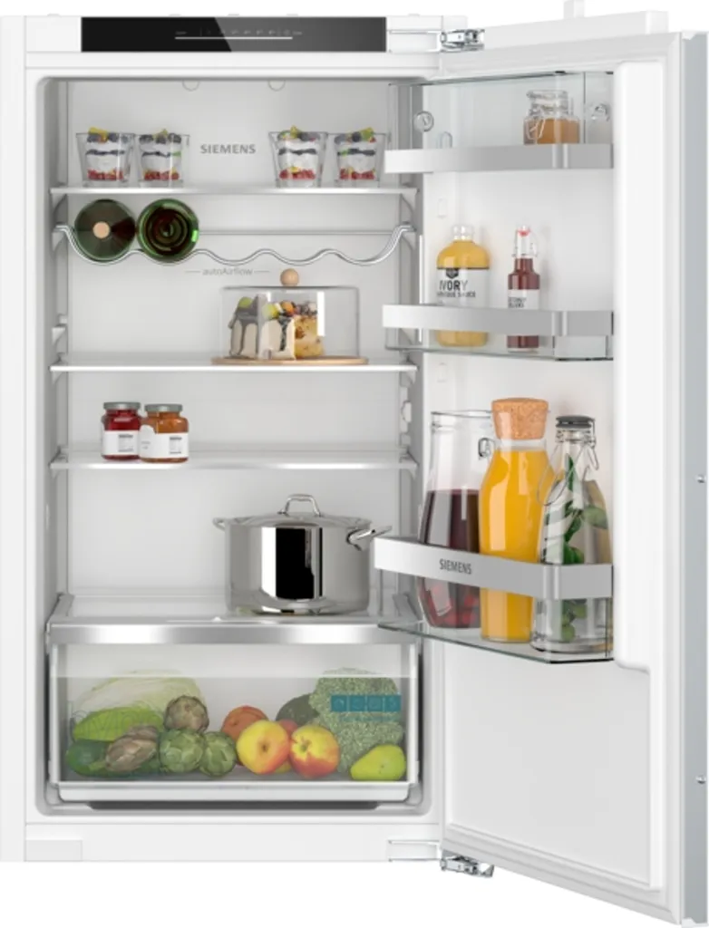 Siemens iQ500, built-in refrigerator, 102.5 x 56 cm, flat hinge with soft-close mechanism KI31RADD1