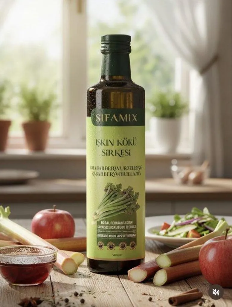 BEATRIS Sifamix – Naturally fermented Işkın root vinegar from the wild Rheum ribes plant (rhubarb root vinegar)